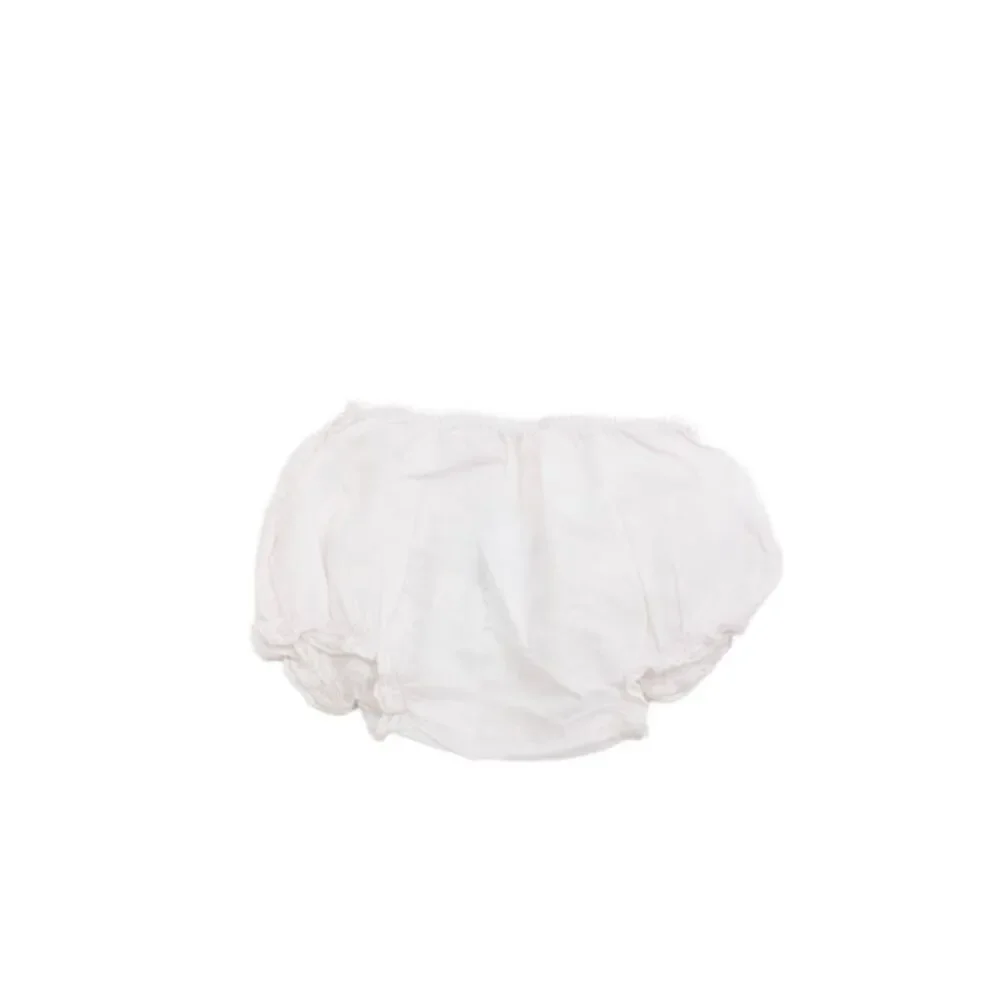 Bonpoint Girls Elastic Waistband Lace Trim Bottoms Pale Pink Cottom Size 6M